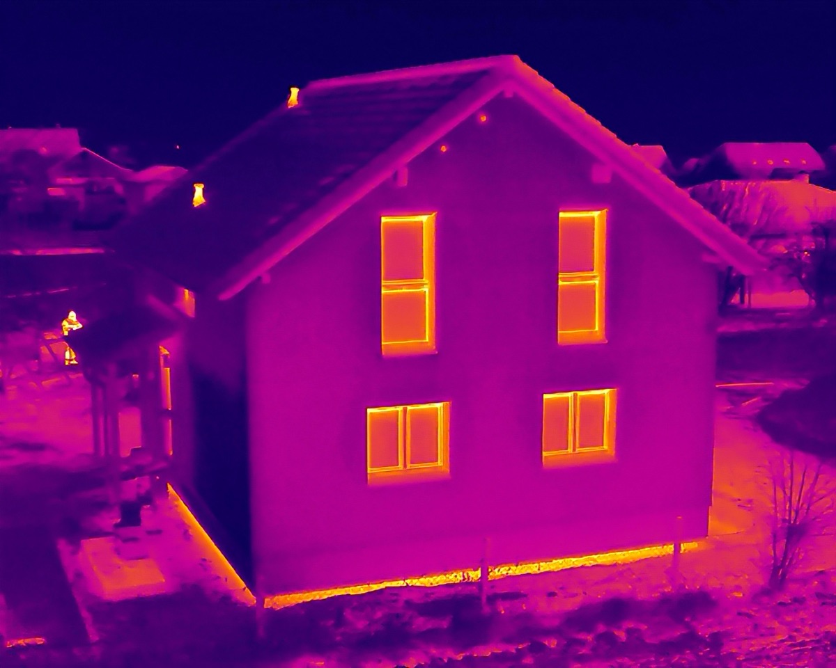 Gebäudethermografie Wärmeverluste Dach