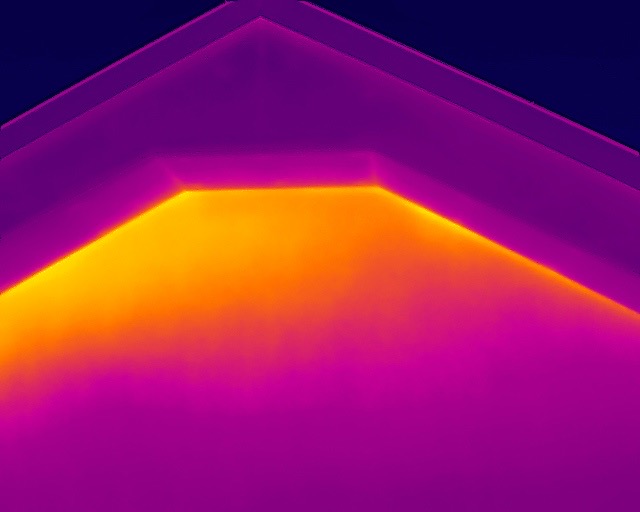 Thermografie Dachbereich – Wärmeverluste Dachkante